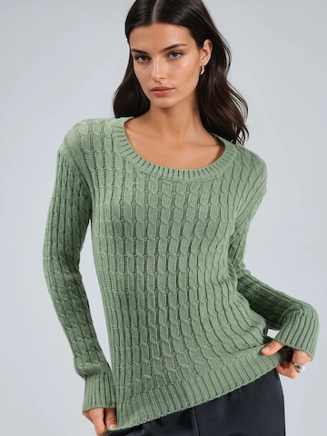 My fashion Sweater in Green: front