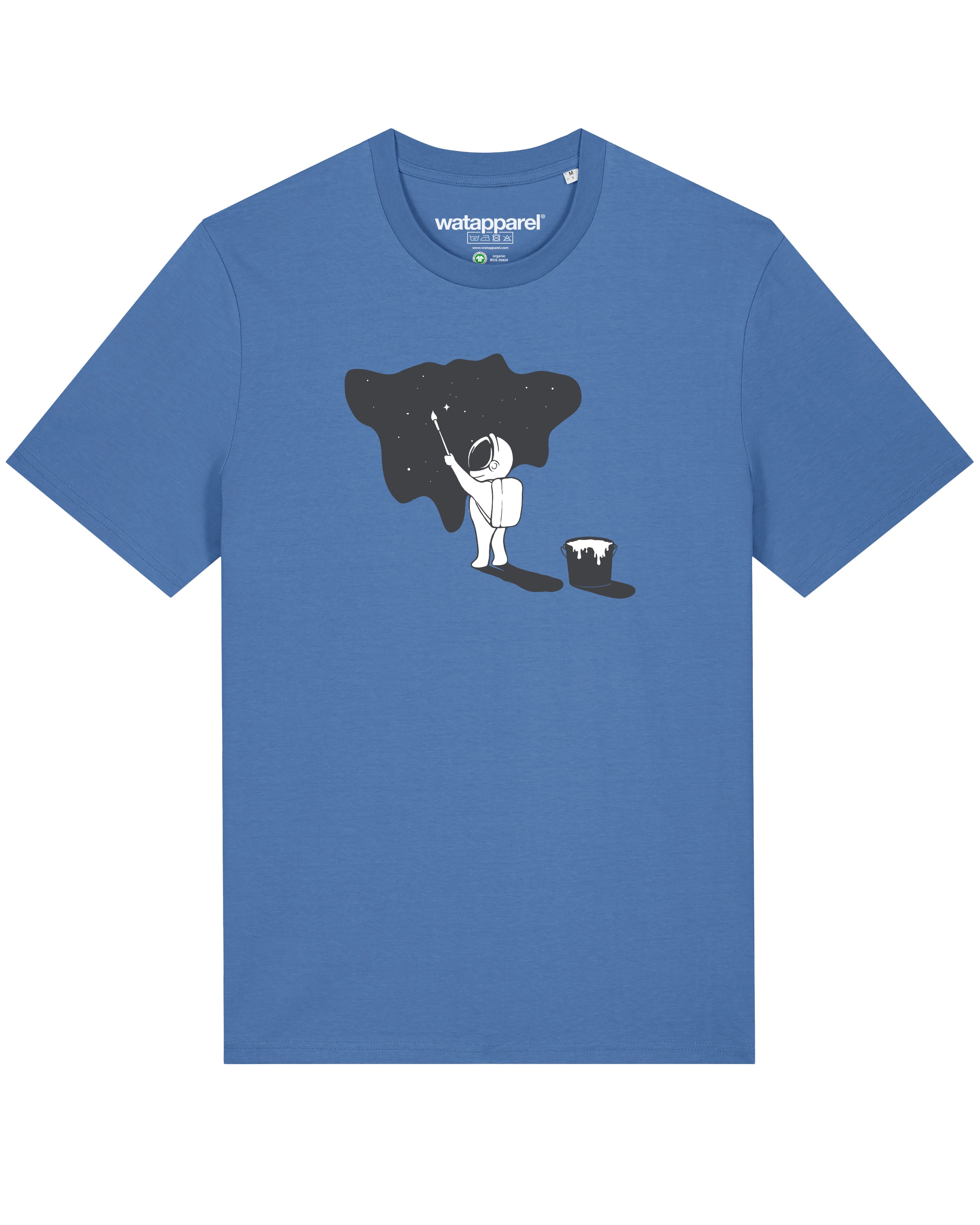 Watapparel Shirt 'Painting space' in Blau: Vorderseite