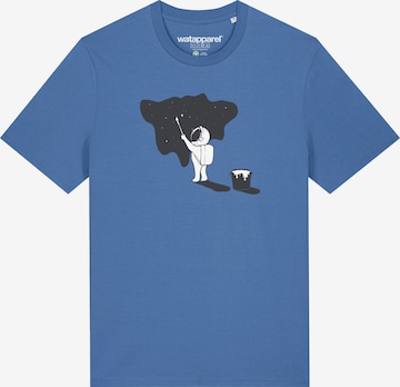 Watapparel Shirt 'Painting space' in Blauw: voorkant