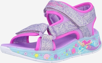 SKECHERS Sandaal 'MERMAID DREAMS', värv lilla: eest vaates