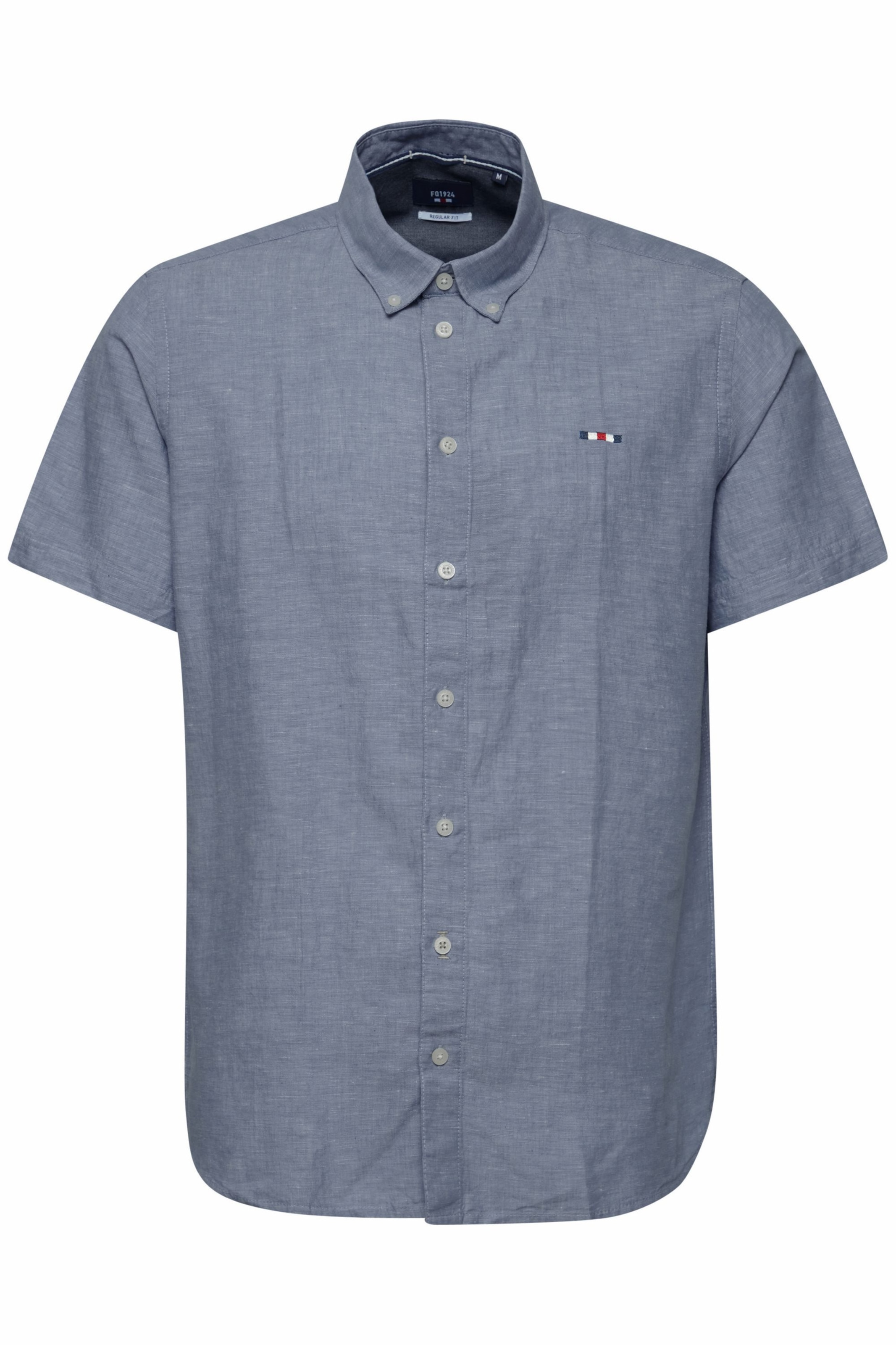 FQ1924 Button Up Shirt in Blue: front