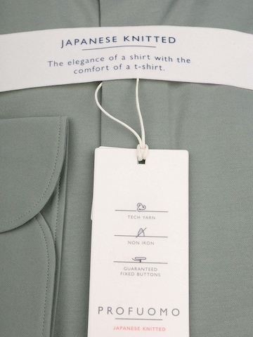 Profuomo Slim fit Button Up Shirt 'Sky Blue' in Green