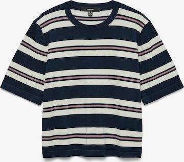 VERO MODA Пуловер 'VMSilje' в синьо: отпред