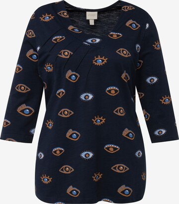 Ulla Popken Shirt in Blauw: voorkant