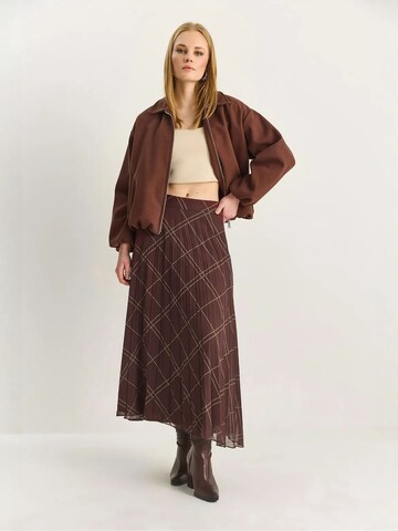 Bianco Lucci Skirt in Brown