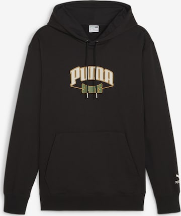 PUMA Athletic Sweatshirt in Black: front