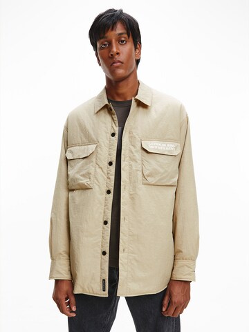 Calvin Klein Jeans Jacke in Beige: Vorderseite