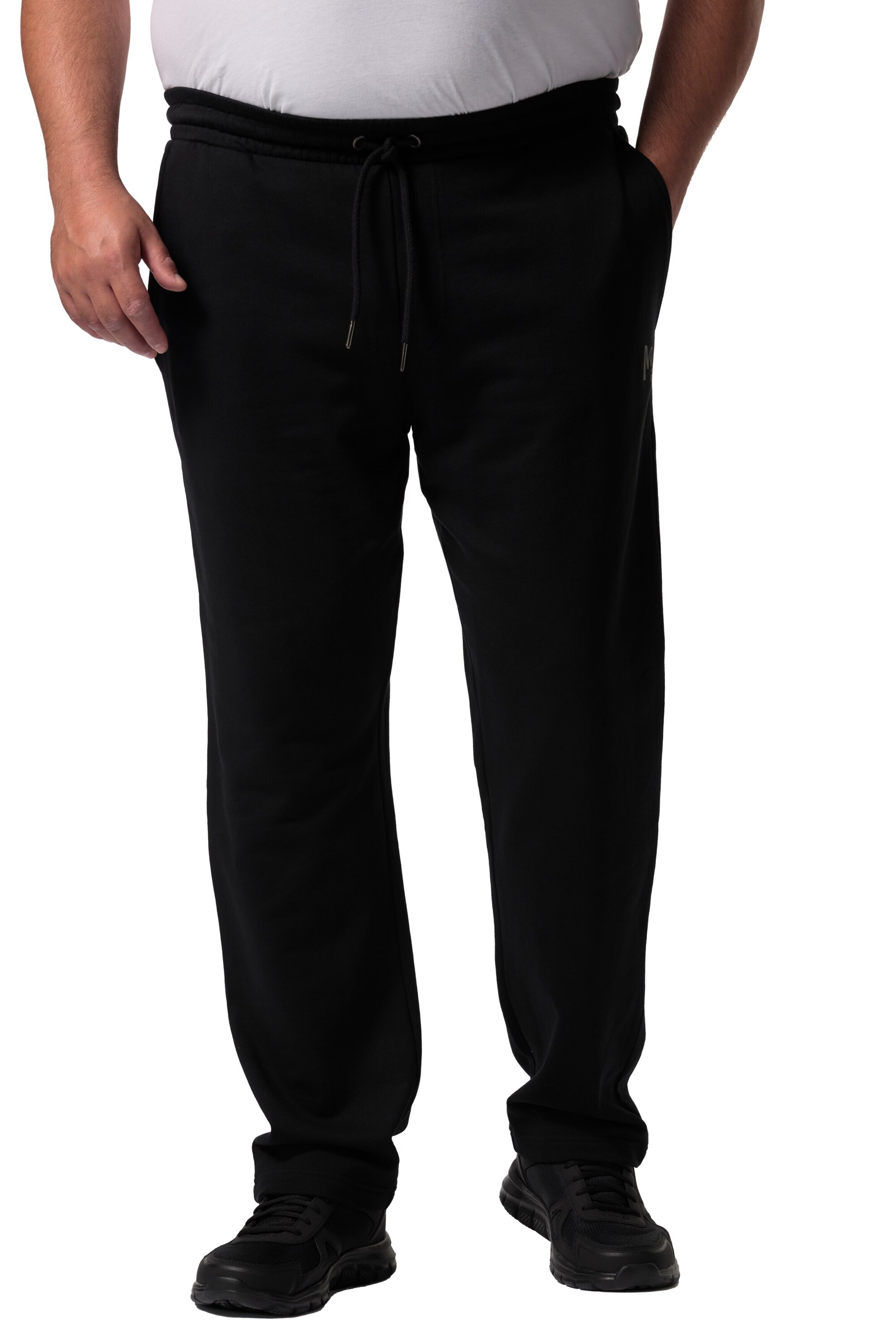 Men Plus Tapered Pants in Black: front
