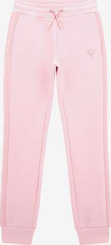 GUESS Tapered Pants in Pink: front