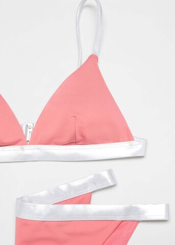 MANGO TEEN Triangle Bikini 'Olga' in Pink