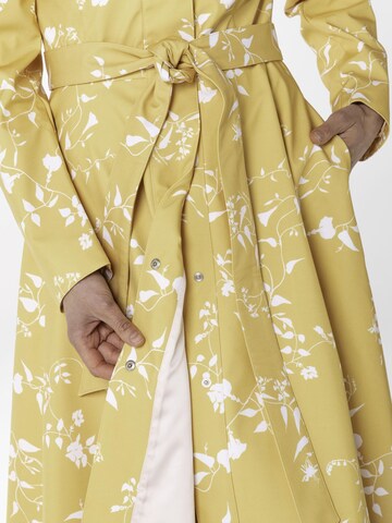 RainSisters - Abrigo de entretiempo 'Baloon-Style Sleeves' en amarillo