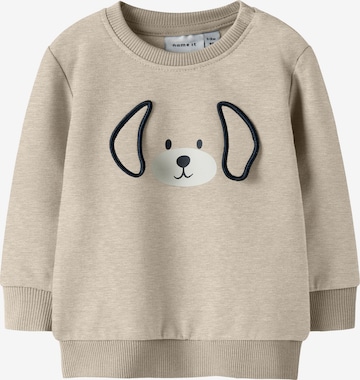 NAME IT Sweatshirt 'NBMTOBIAS' in Beige: front