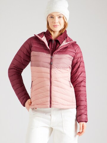 raudona COLUMBIA Laisvalaikio striukė 'Powder Pass': priekis