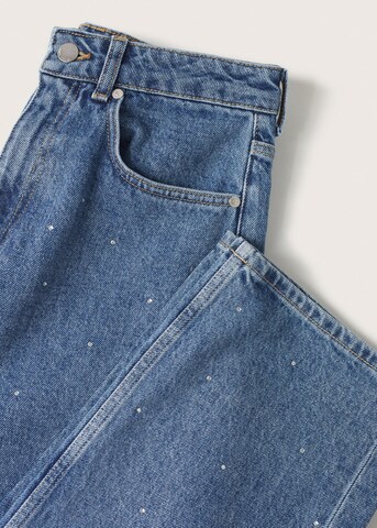 MANGO Wide leg Jeans 'Lucien' in Blauw