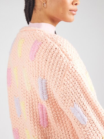 FRNCH PARIS Knit cardigan in Pink