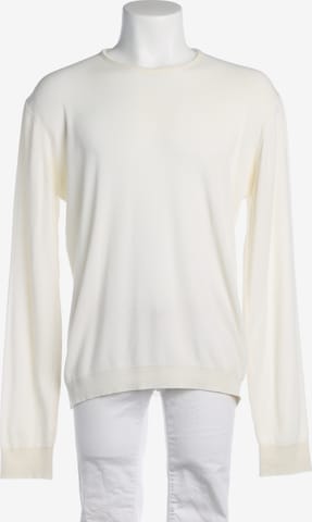 Roberto Collina Pullover / Strickjacke M-L in Weiß: Vorderseite