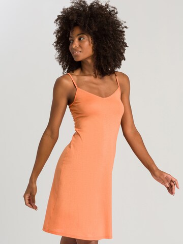Hanro Dress in Orange: front