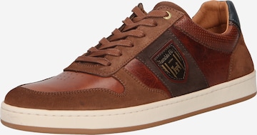 PANTOFOLA D'ORO Platform trainers 'Palermo' in Brown: front