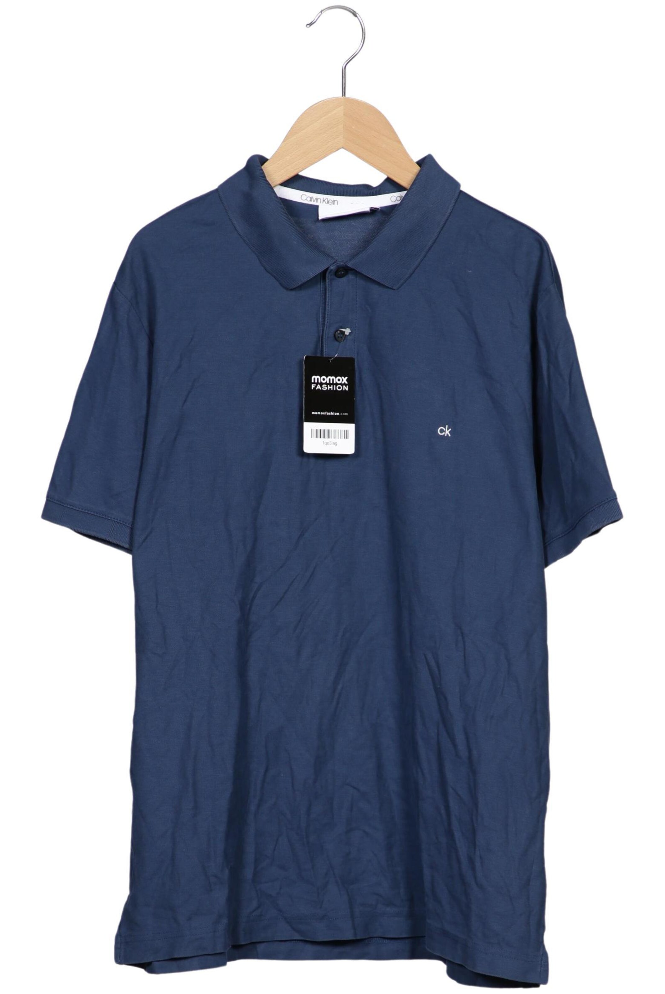 Calvin Klein Poloshirt L in Blau: Vorderseite