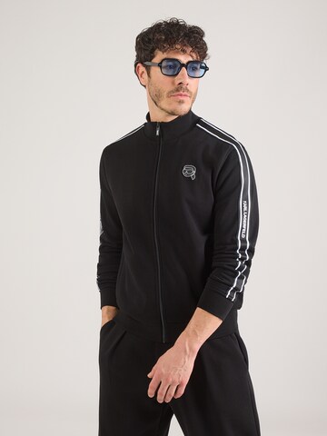 Karl Lagerfeld Суичъри с качулка в черно: отпред