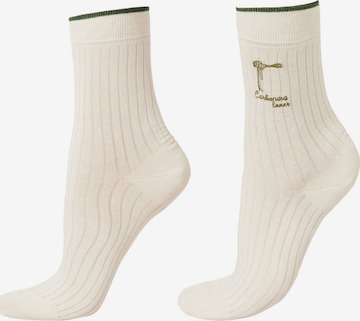 CALZEDONIA Socken 'Italian Style' in Weiß: Vorderseite