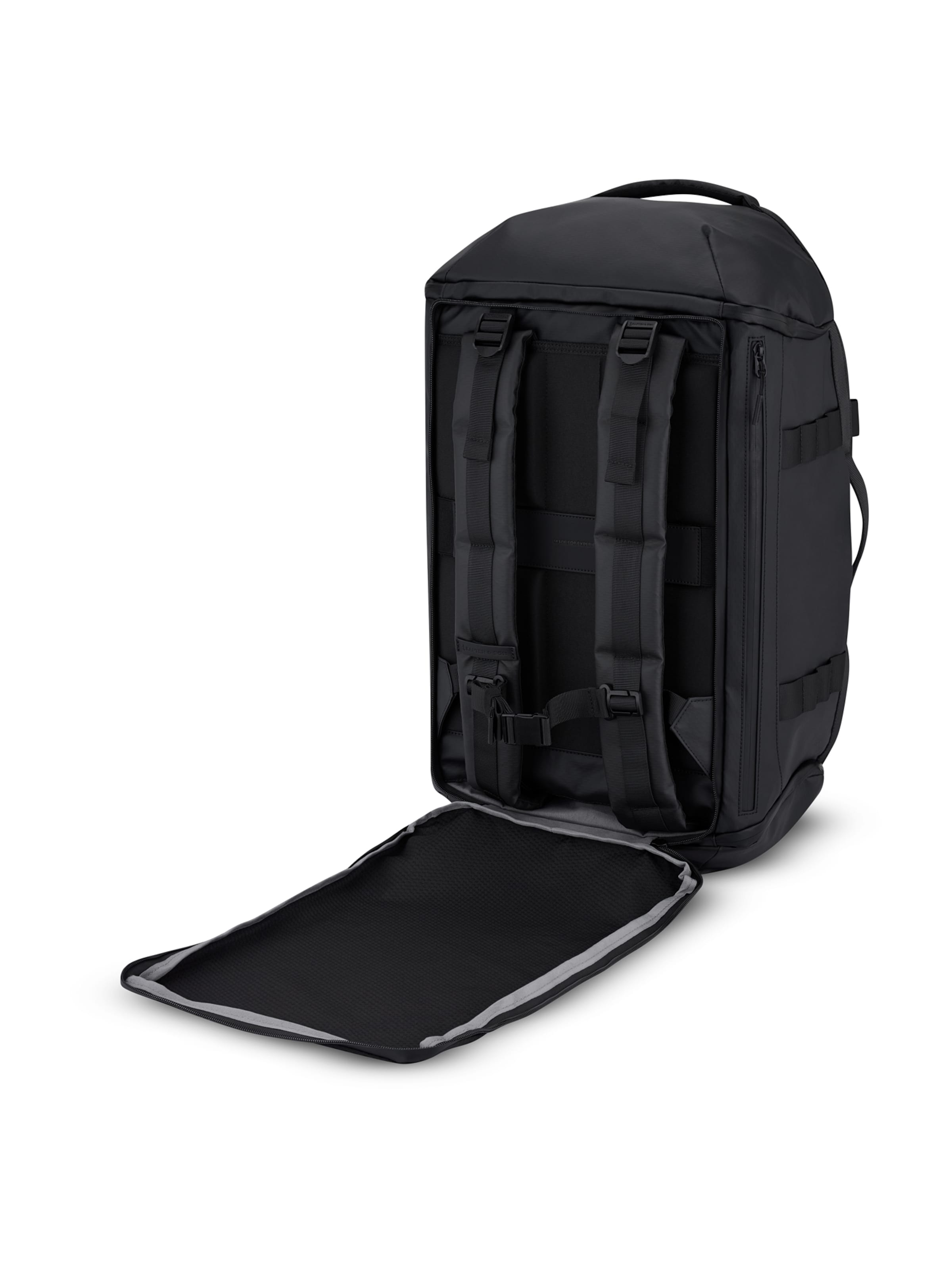 Kapten & Son Matkakassi 'Lisbon Duffle Backpack Medium' värissä musta