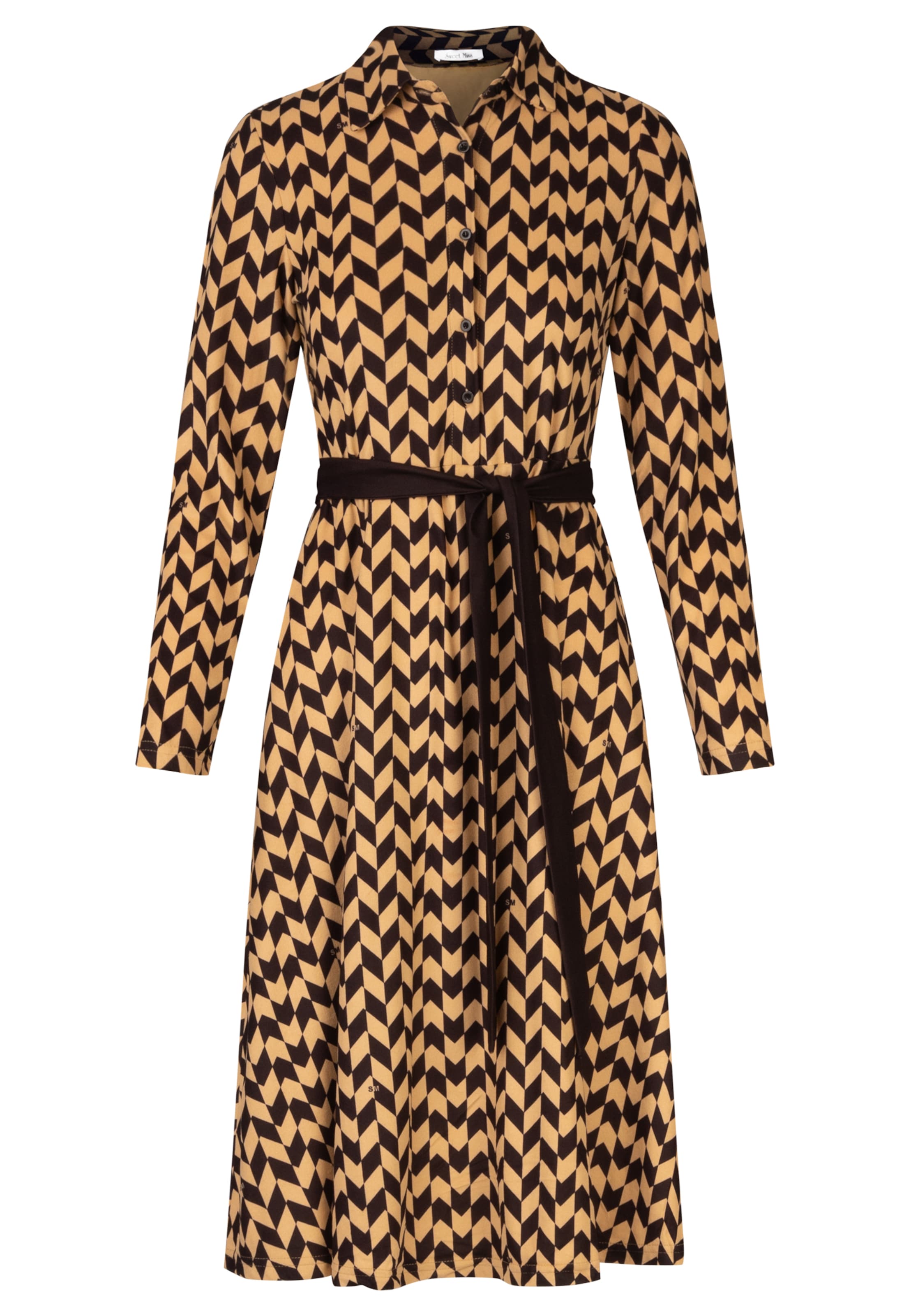 APART Shirt Dress in Beige: front