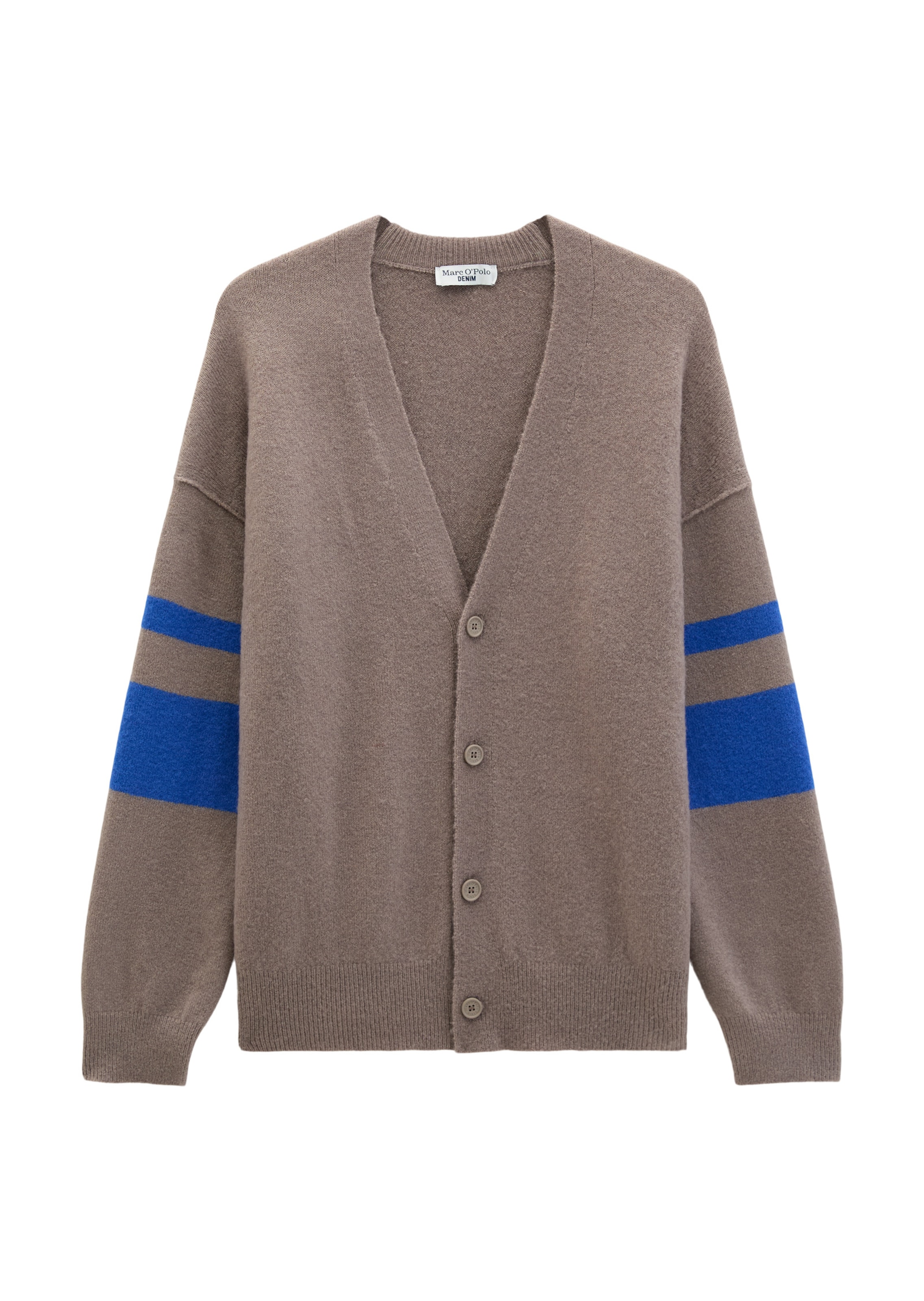 Marc O'Polo DENIM Strickjacke in Braun: Vorderseite