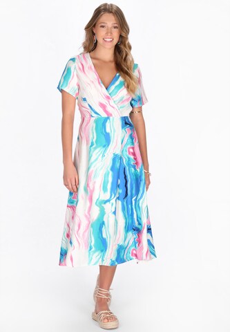 IZIA - Vestido 'Festival' em azul: frente