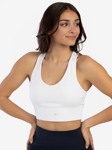 Bustier Soutien-gorge de sport Spyder en blanc : devant