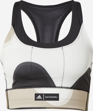 Bustino Reggiseno sportivo 'Marimekko ' di ADIDAS SPORTSWEAR in nero: frontale