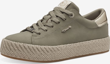 TAMARIS Sneakers laag in Groen: voorkant