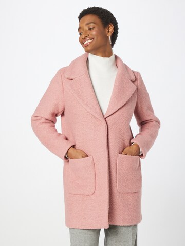 ICHI Winter Coat 'Stipa' in Pink: front