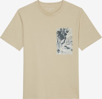 T-Shirt Marc O'Polo en beige : devant