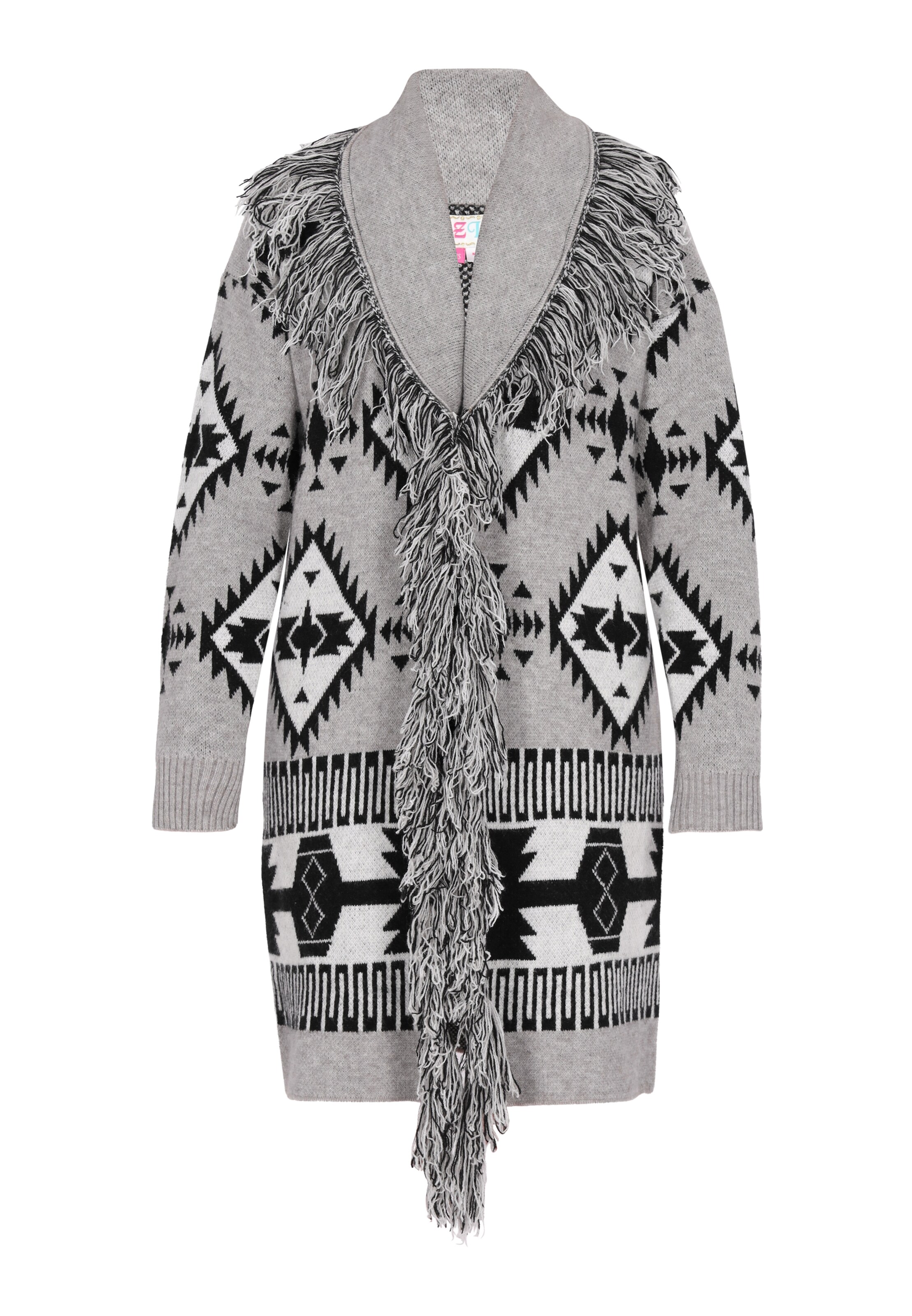 IZIA Knit cardigan in Grey: front