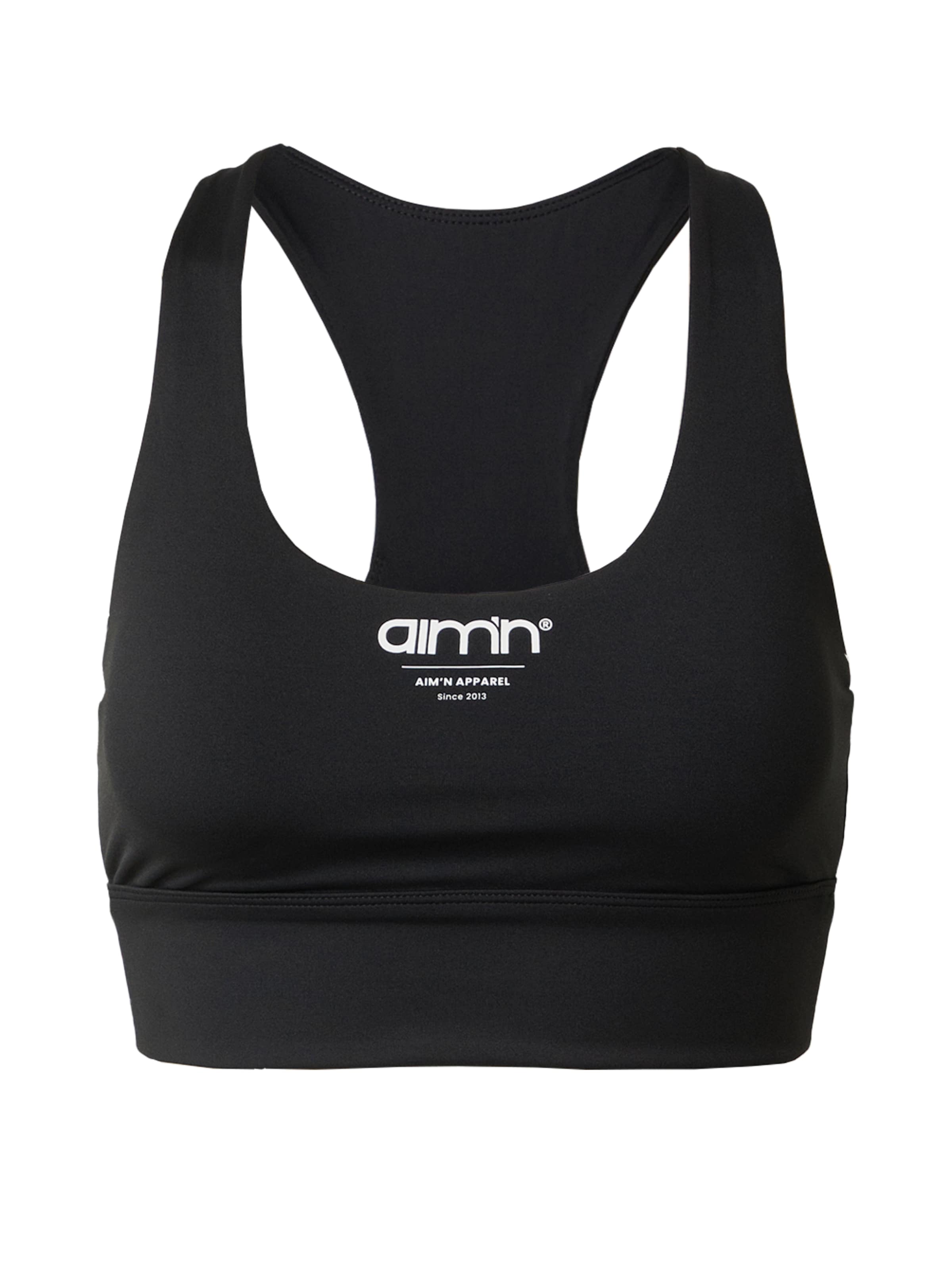 Bustieră Sutien sport de la Aim'n pe negru: față