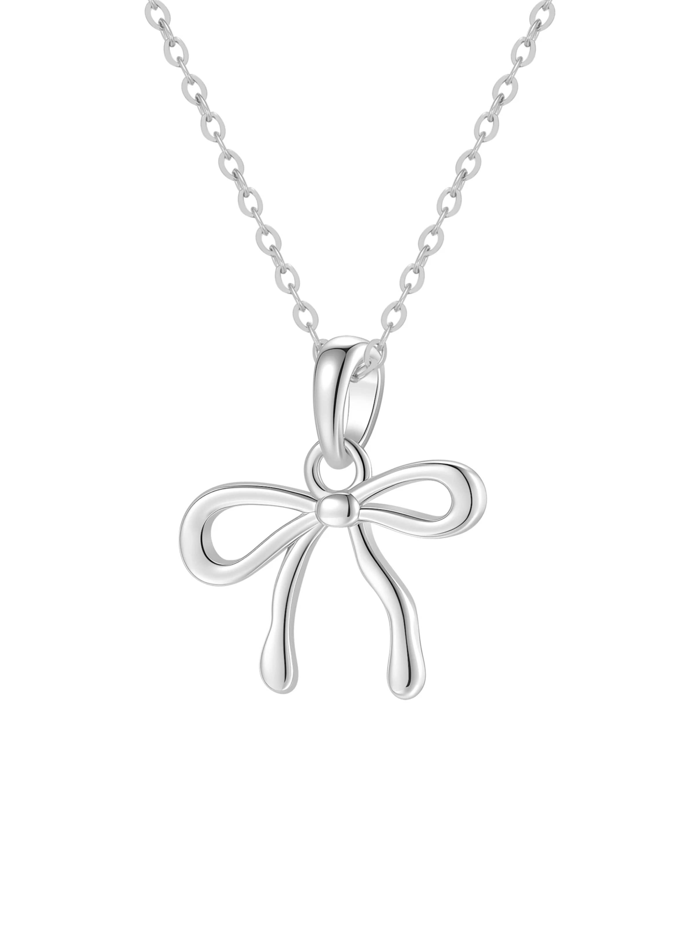Collana 'Bow' di Hey Happiness in argento