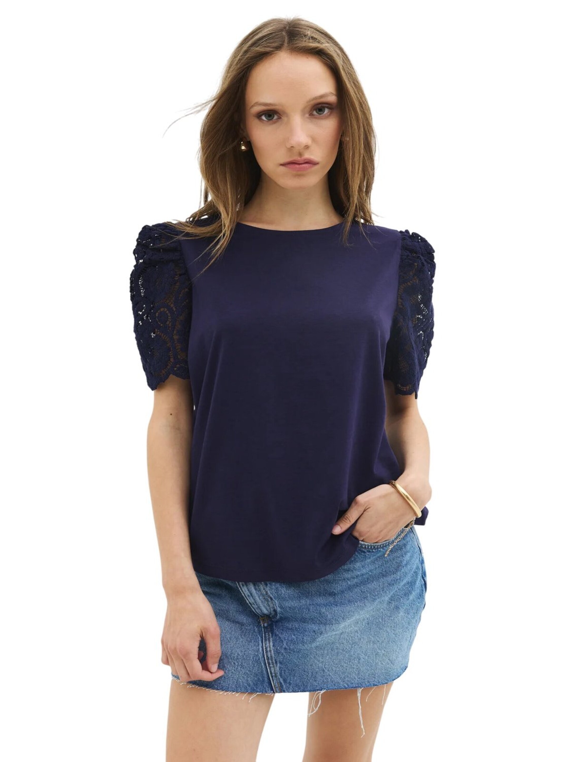 No Matter What Shirt in Blue: front