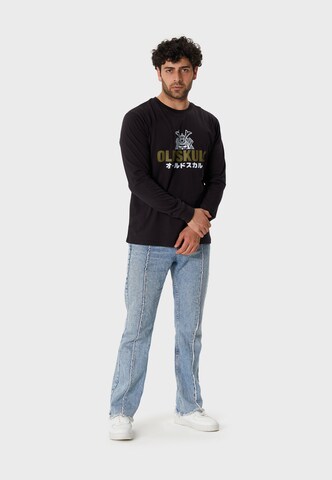 Oldskull Shirt 'Samurai' in Zwart