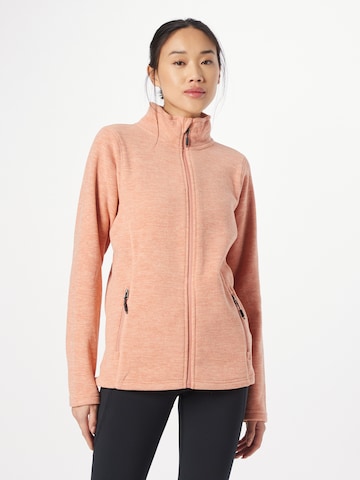 KILLTEC Athletic fleece jacket in Orange: front