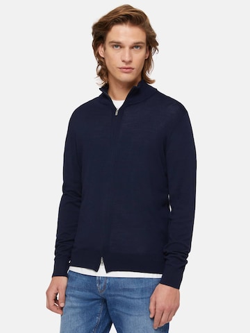 Boggi Milano Knit cardigan in Blue: front