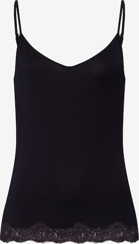 Hanro Top ' Dana ' in Black: front