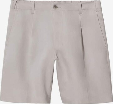 MANGO MAN Pleat-Front Pants 'Segura' in Grey: front