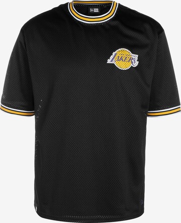 NEW ERA Functioneel shirt 'Los Angeles Lakers' in Geel: voorkant