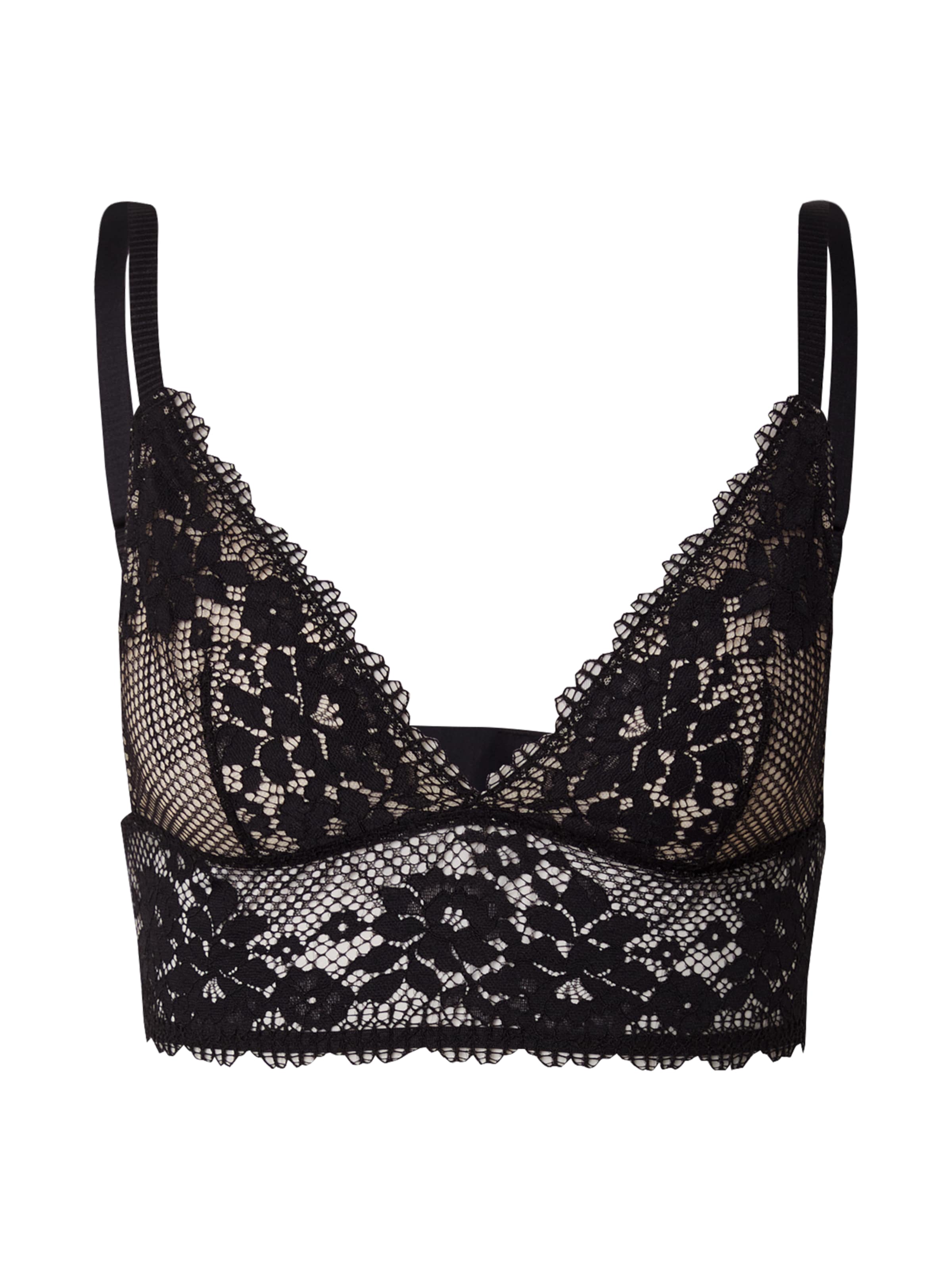 juoda PASSIONATA Trikampė Liemenėlė 'NINA': priekis