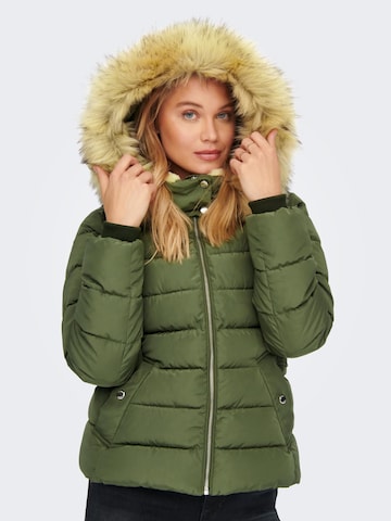 ONLY - Casaco de inverno 'CAMILLA' em verde