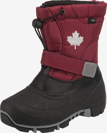 CANADIANS BY INDIGO Snow Boots in Red: front