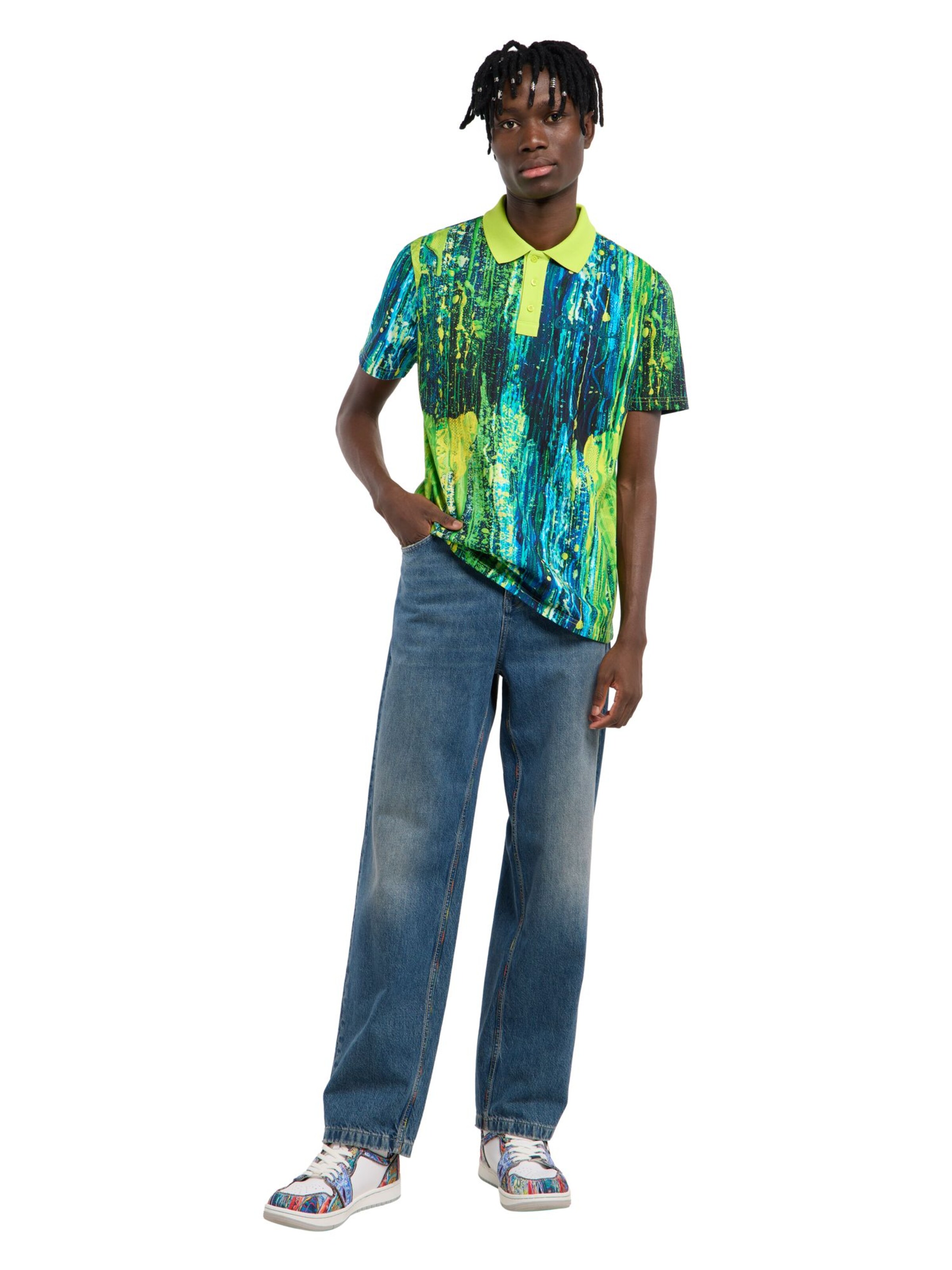 Carlo Colucci Poloshirt 'Fascella' in Grün