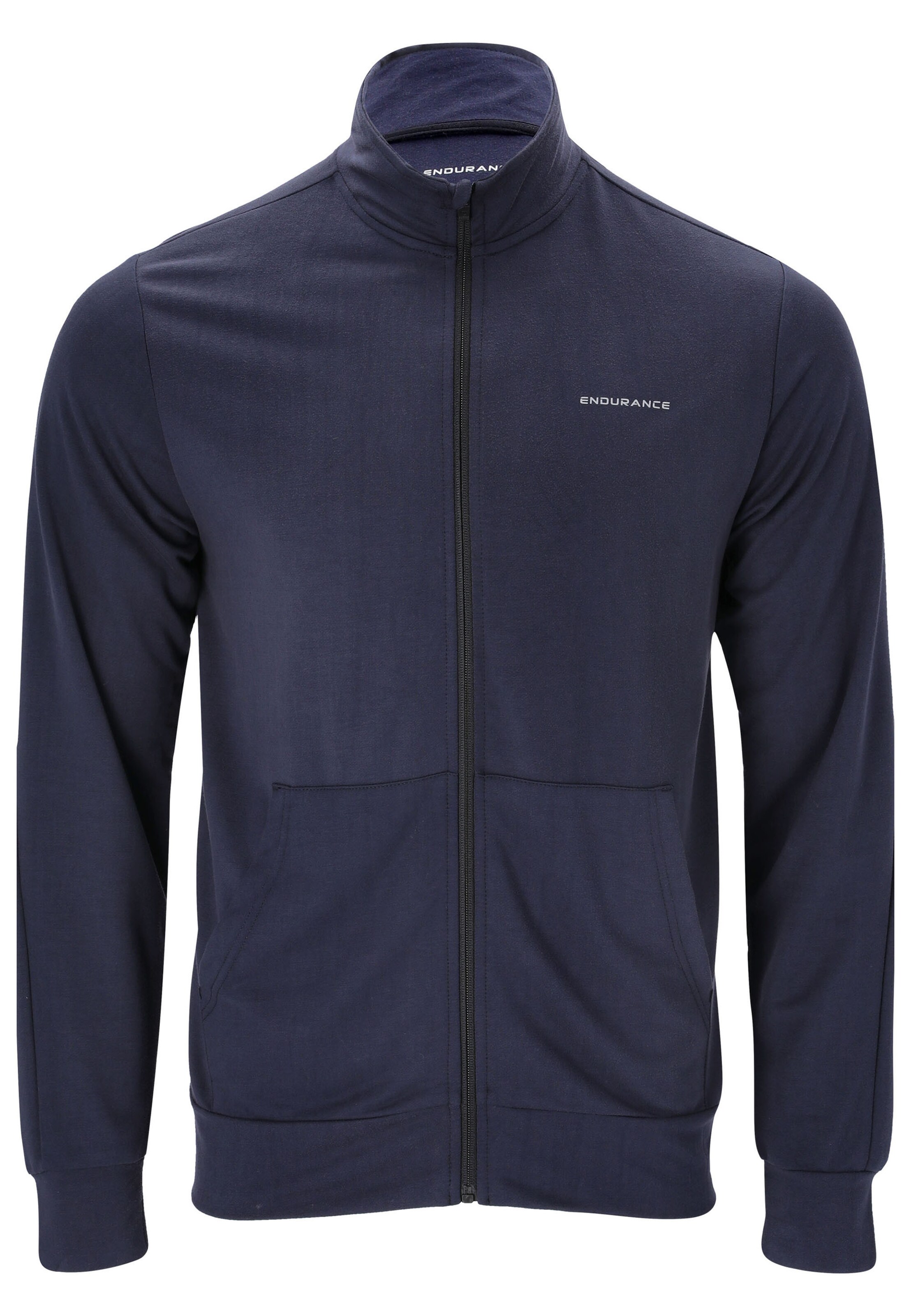 ENDURANCE Sports sweat jacket 'Loweer' in Blue: front