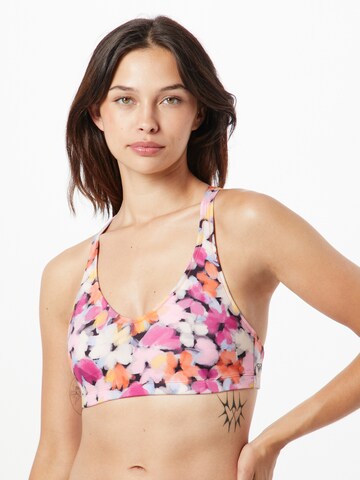 ROXYBustier Sportski grudnjak 'HEART INTO IT' - siva boja: prednji dio